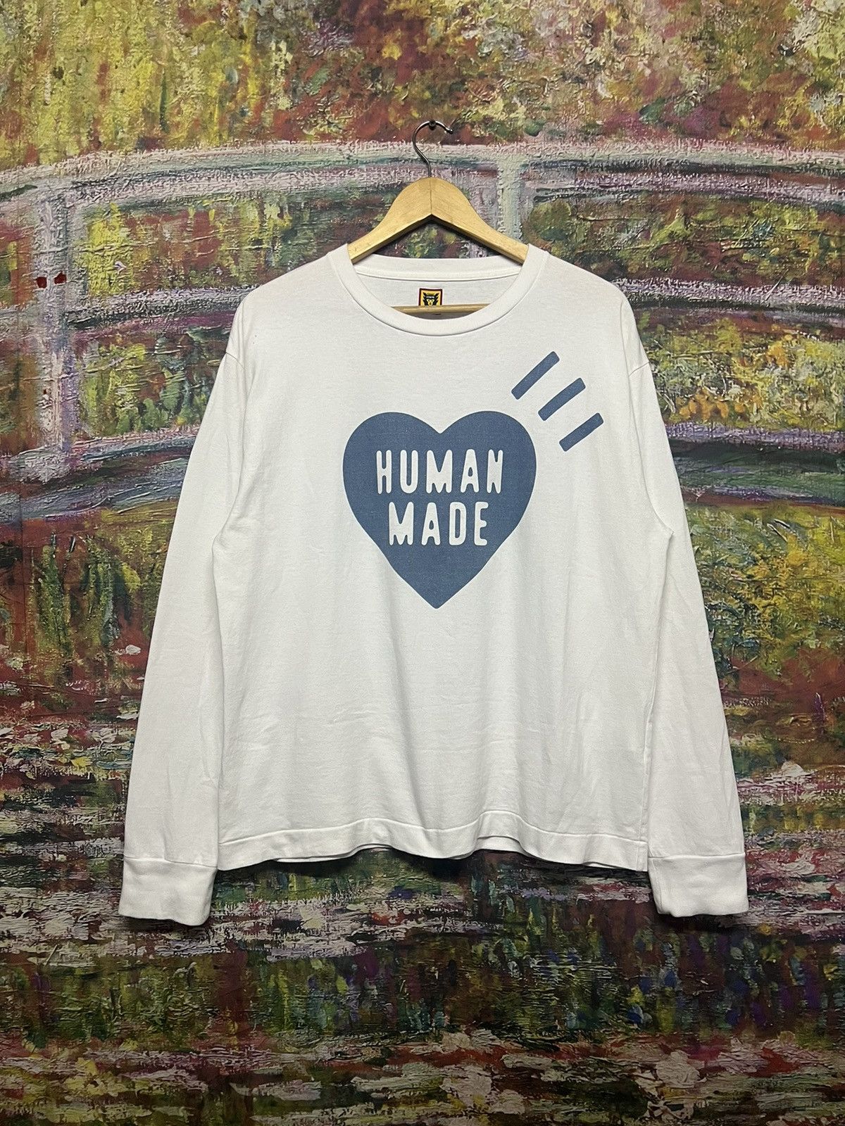 Human Made Human Made Heart Logo Print L/S T-Shirt | Grailed