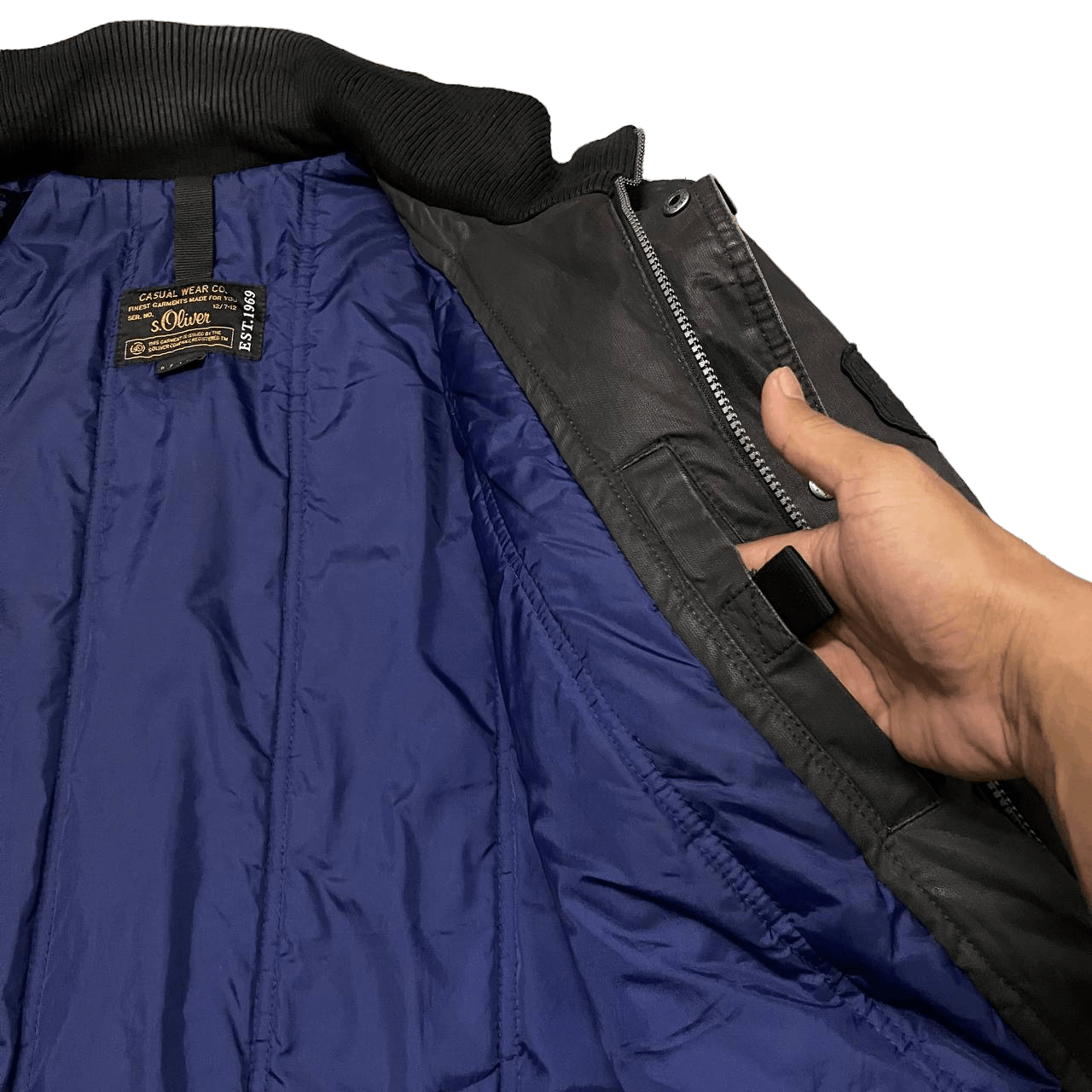 s.Oliver Vintage S. Oliver Waxed Jacket Size US L / EU 52-54 / 3 - 13 Thumbnail