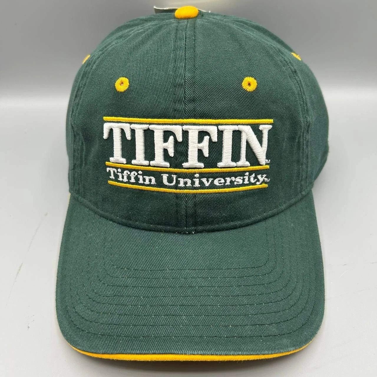 The Game Tiffin University Hat Green Yellow NCAA Strap Back Cotton Size ONE SIZE - 1 Thumbnail