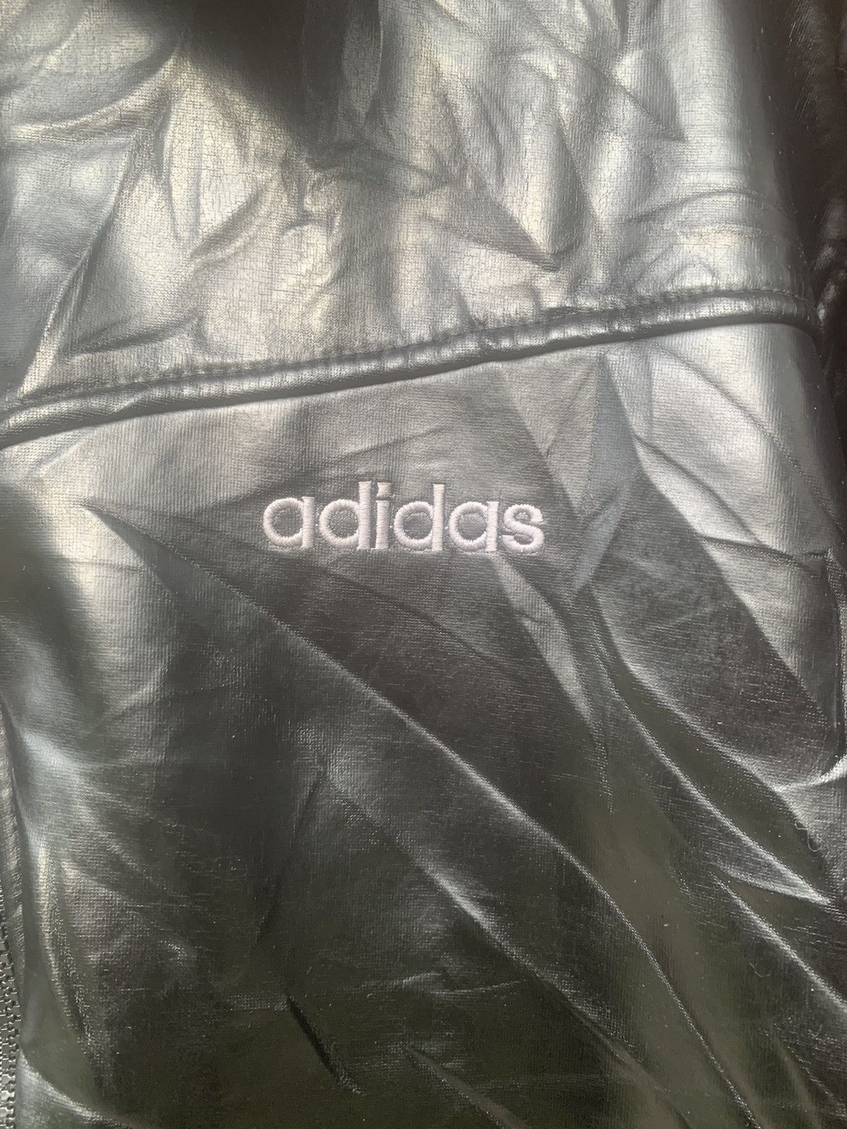 Adidas Vintage Adidas Leather Jacket Size US XL / EU 56 / 4 - 2 Thumbnail