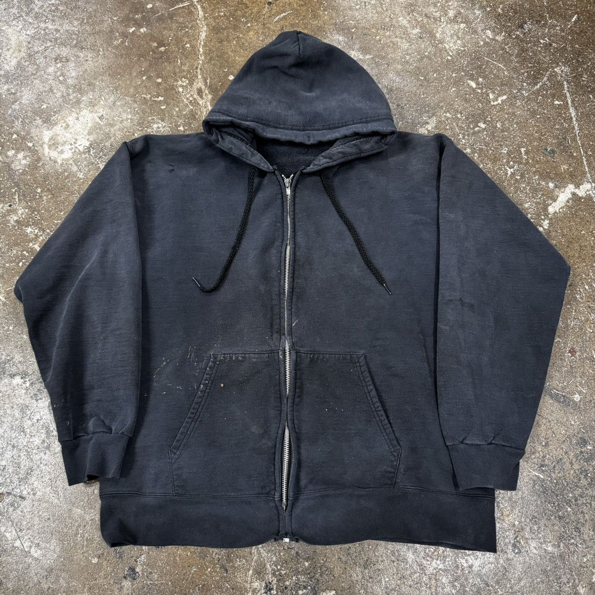 ジャケット・アウター FILTH DISTRESSED ZIP UP HOODIE KEEPSHOWING Womens and Mens Zip Up Hoodies Long Sleeve Fall
