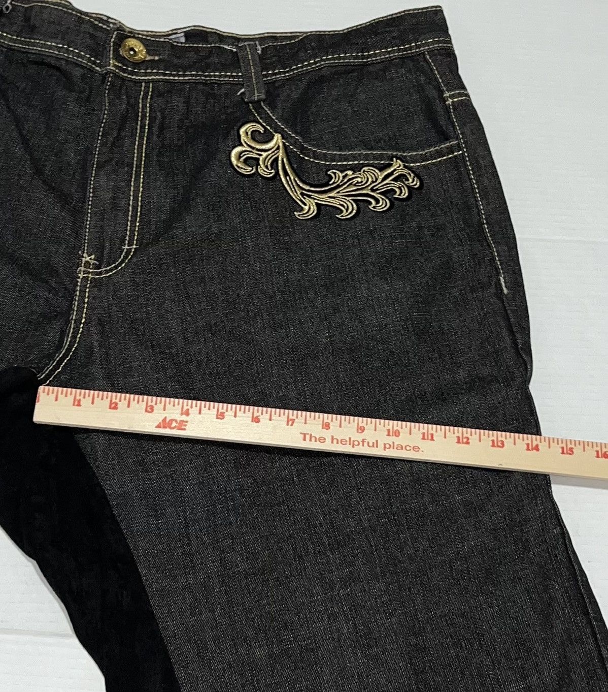 Clench Vintage Clench Jeans Dragon Embroidery 42x32 Baggy Y2k 90s Size US 42 / EU 58 - 6 Thumbnail