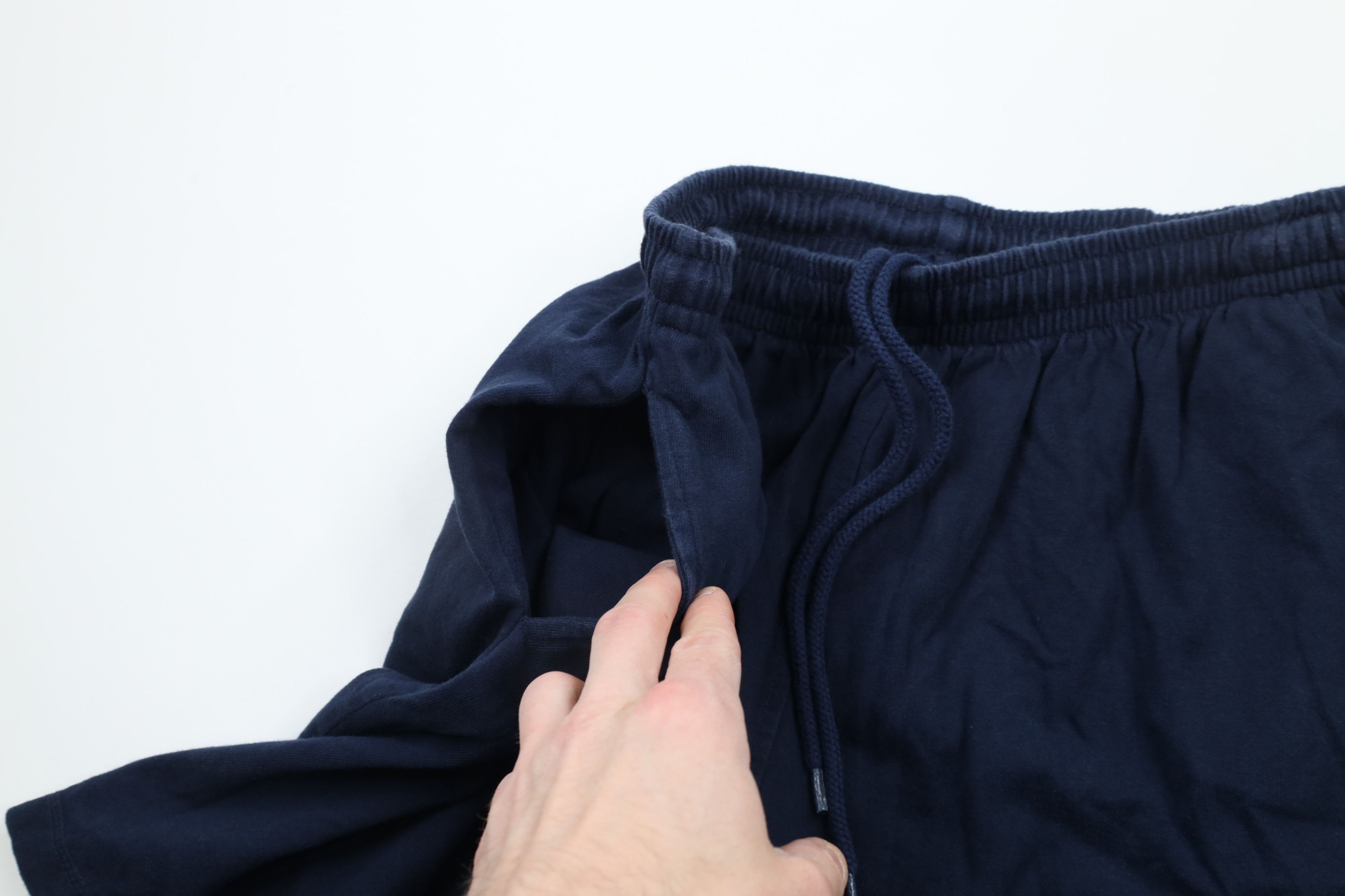 Vintage Vintage 90s Streetwear Above Knee Shorts Navy Blue Cotton Size US 36 / EU 52 - 5 Thumbnail