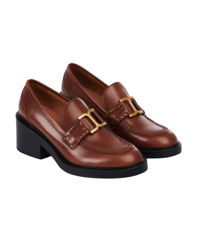 Chloe o1loc1c1024 Marcie Heel Loafer in Tan Size US 10 / IT 40 - 1 Preview