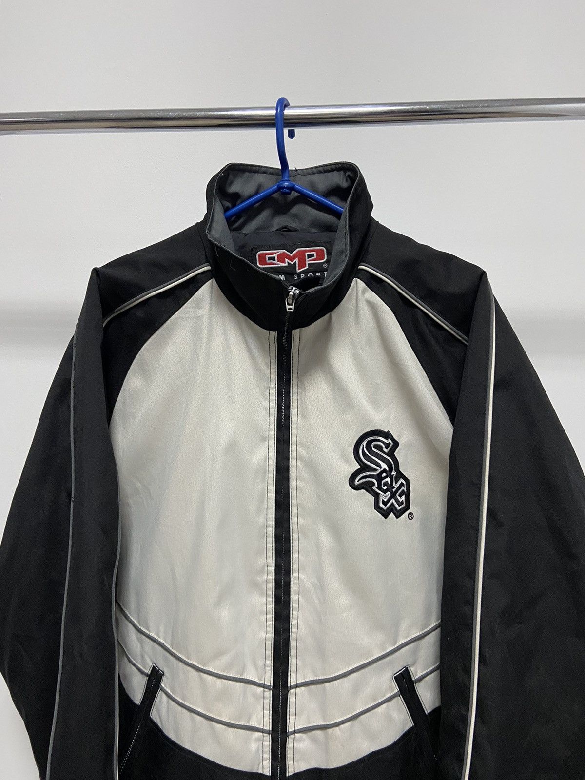 Adidas × Vintage Chicago Sox Baseball Light Jacket Stripes Vintage Big Logo Size US L / EU 52-54 / 3 - 3 Thumbnail