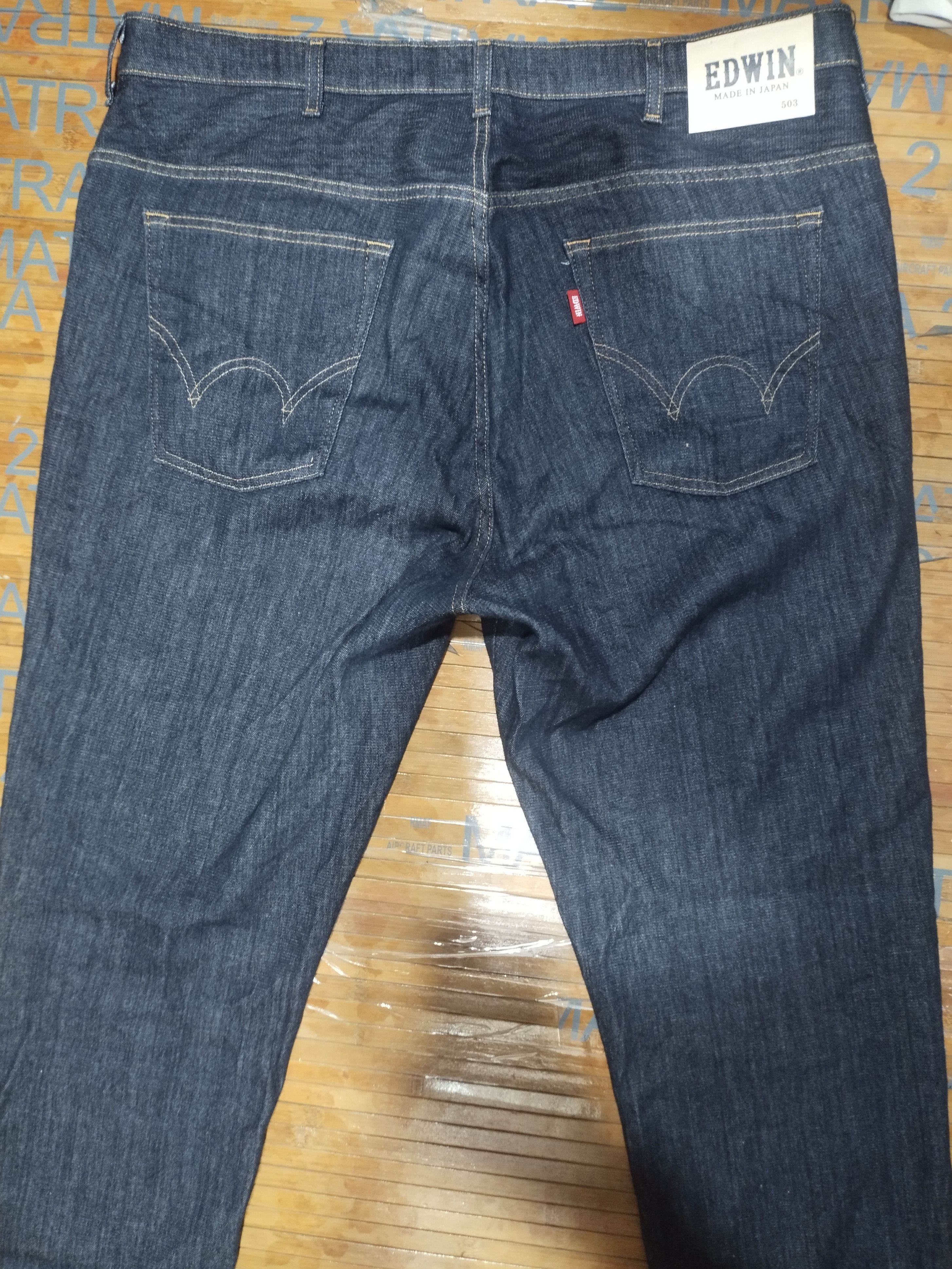 Edwin × Japanese Brand × Vintage Jeans Edwin 503 "Stretchable" Sz 40" Size US 40 / EU 56 - 12 Thumbnail