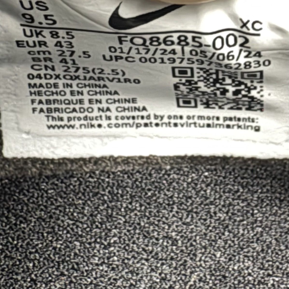 Nike Zoom Mercurial Vapor 16 Pro FG 2024 Black Soccer FQ8685-002 Size US 9.5 / EU 42-43 - 8 Thumbnail