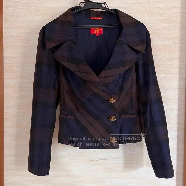 Vivienne Westwood Vivienne Westwood Ultra Rare Asymmetrical Plaid Tailored S Size M / US 6-8 / IT 42-44 - 2 Thumbnail