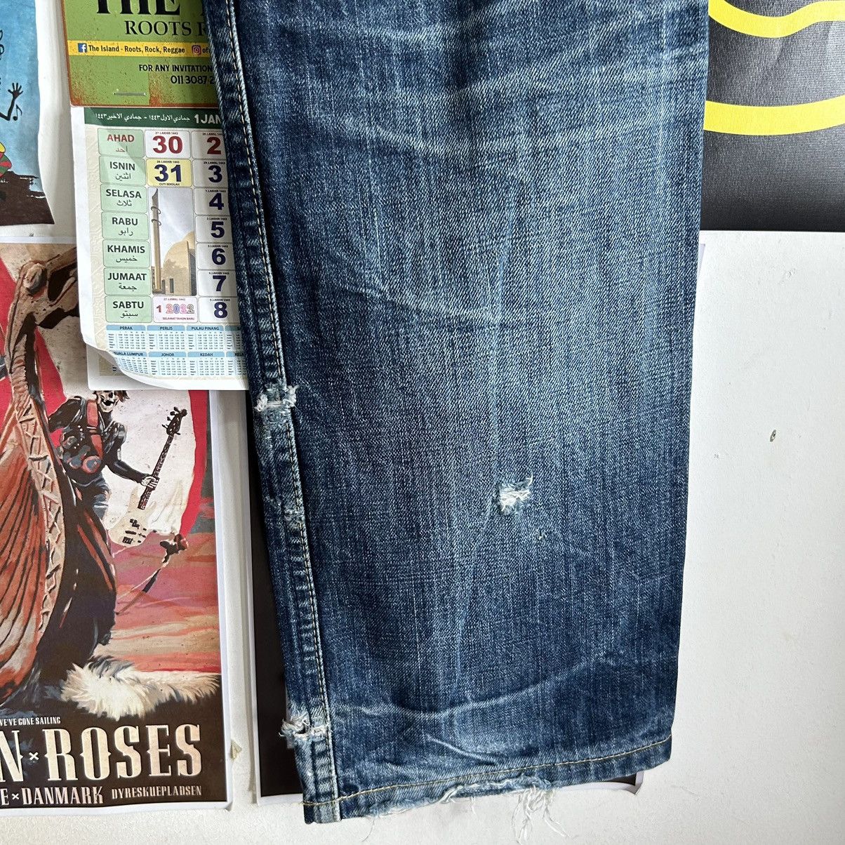 Levi's Vintage Levi’s 502 Y2K Japanese Distressed Denim Size US 30 / EU 46 - 16 Thumbnail