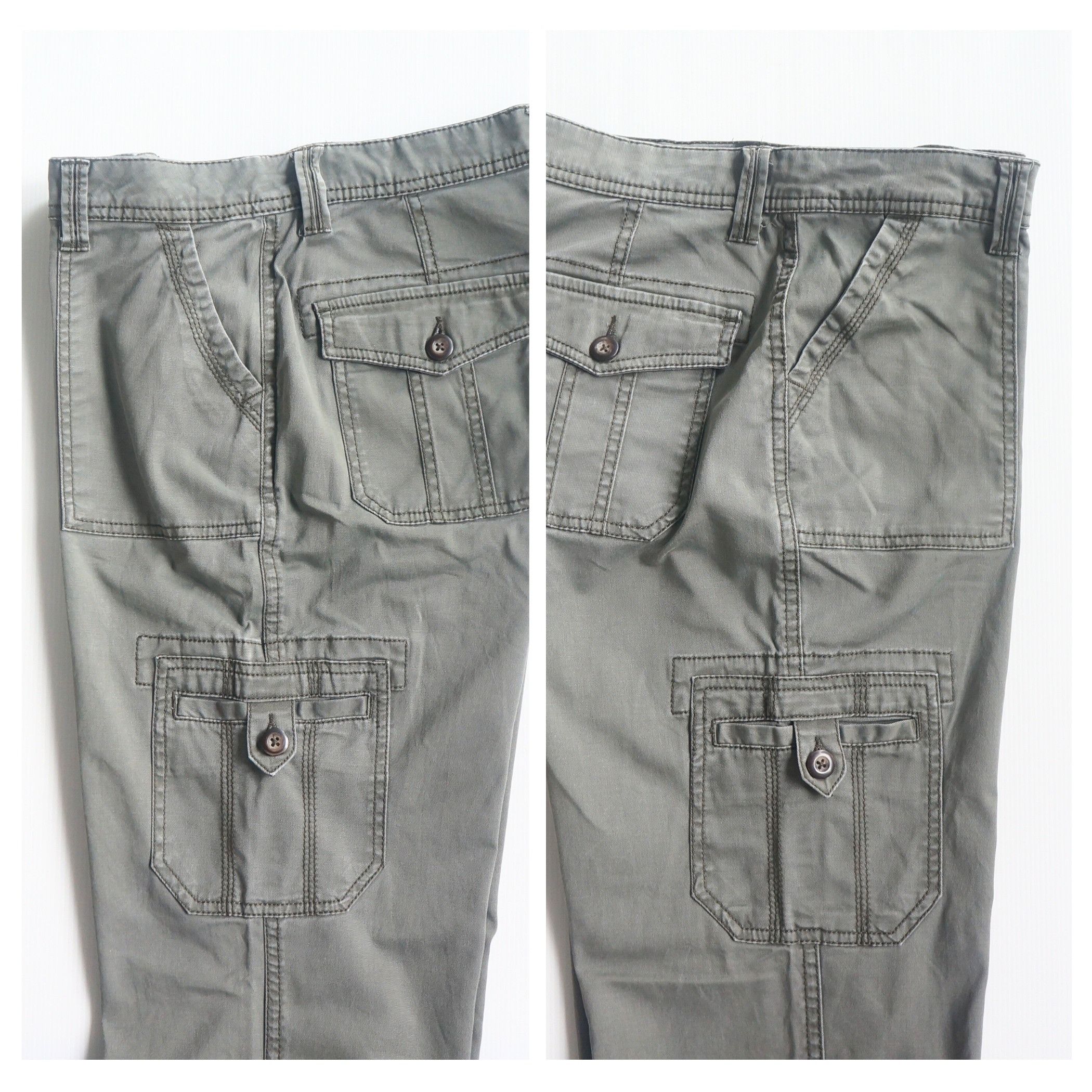 Merona MERONA Flared Stretch Cargo Pants Size 28" / US 6 / IT 42 - 5 Thumbnail