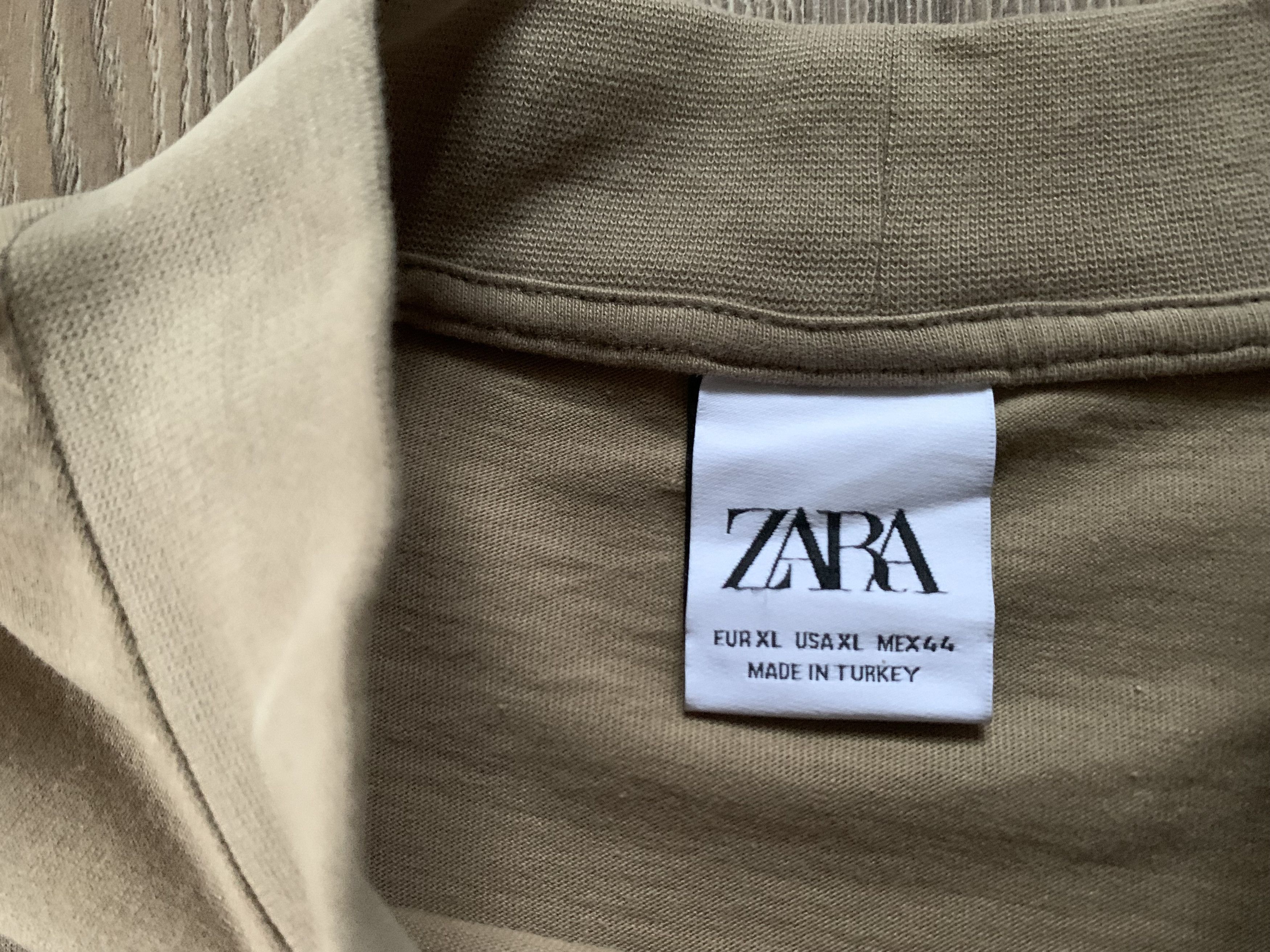 Designer × Zara Zara Beige Cotton Turtleneck Poloneck Sweatshirt Size US XL / EU 56 / 4 - 5 Thumbnail
