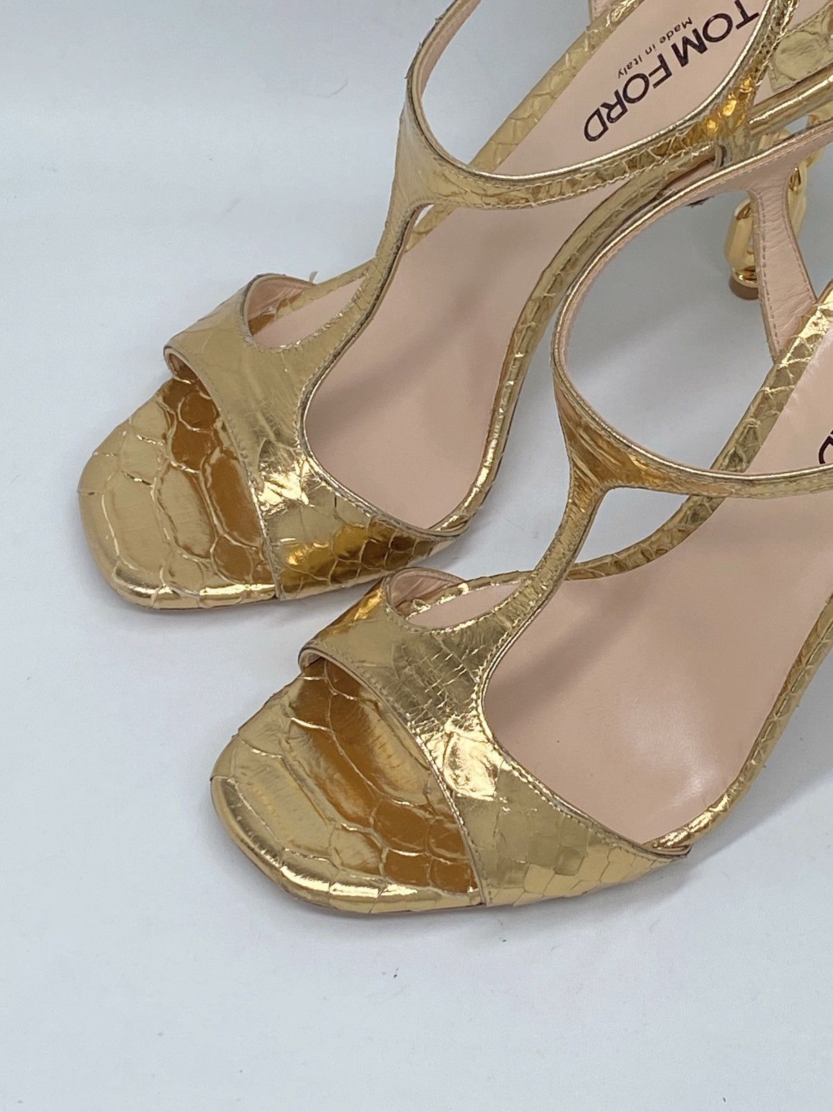 Tom Ford Tom Ford Stamped Python Galaxy 105mm Sandal size 37.5 Size US 7.5 / IT 37.5 - 7 Thumbnail