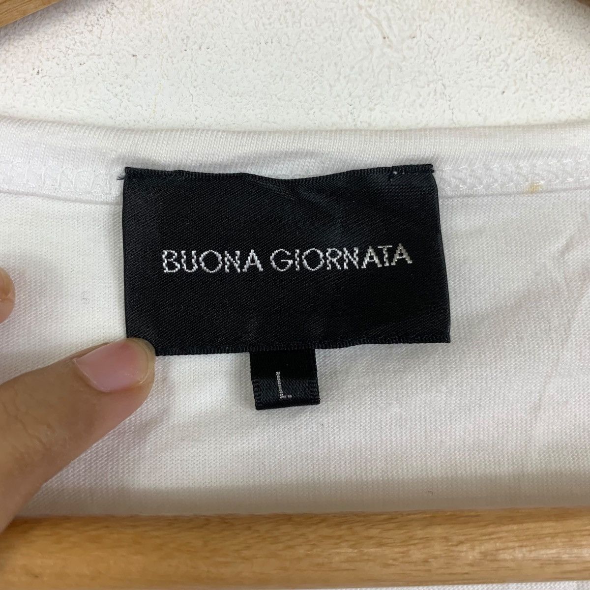 Vintage Vintage BUONA GIORNATA ITALY Bling Swarovski Tee Shirt Top Size XS / US 0-2 / IT 36-38 - 5 Thumbnail