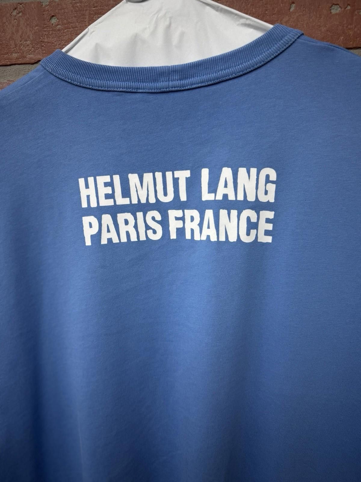 Helmut Lang Helmut Lang Men's T-Shirt Blue Size XXL 100% Dry Clean Size US XL / EU 56 / 4 - 6 Thumbnail