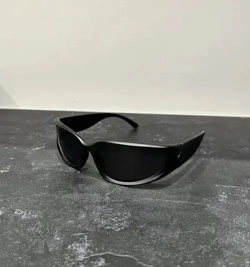 Vintage Y2K glasses Sunglasses cyber retro rare cozy black