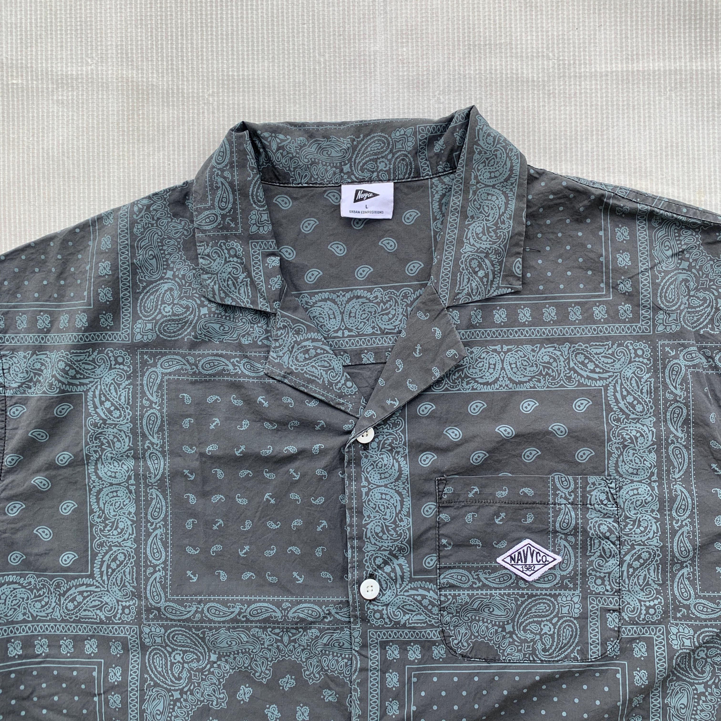Old Navy PAISLEY NAVY.CO SHIRT Size US L / EU 52-54 / 3 - 2 Thumbnail