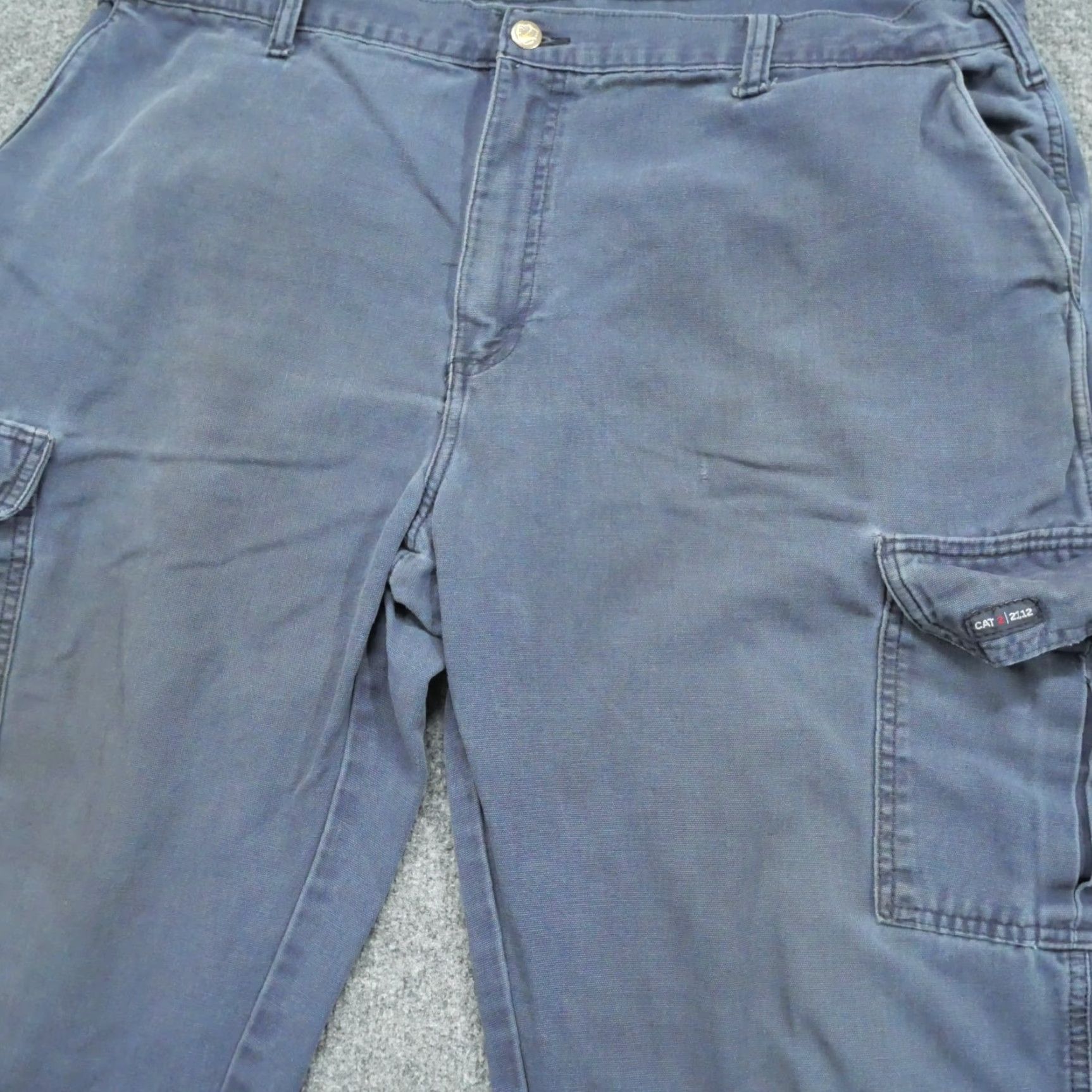 Vintage Tyndale Pants Mens 42x34 Blue Cargo Flame-Resistant Reflective Workwear Casual Pants Size US 40 / EU 56 - 3 Thumbnail