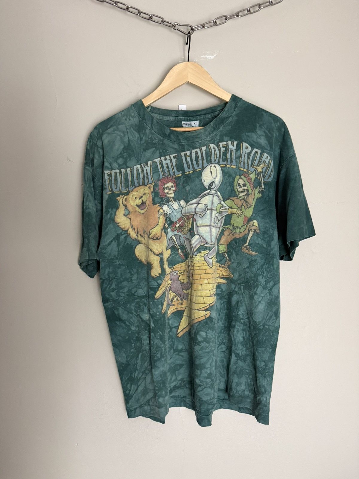 Band Tees × Grateful Dead × Vintage Vintage Usa Made Grateful Dead Wizard of Oz Tshirt Size US XL / EU 56 / 4 - 1 Thumbnail