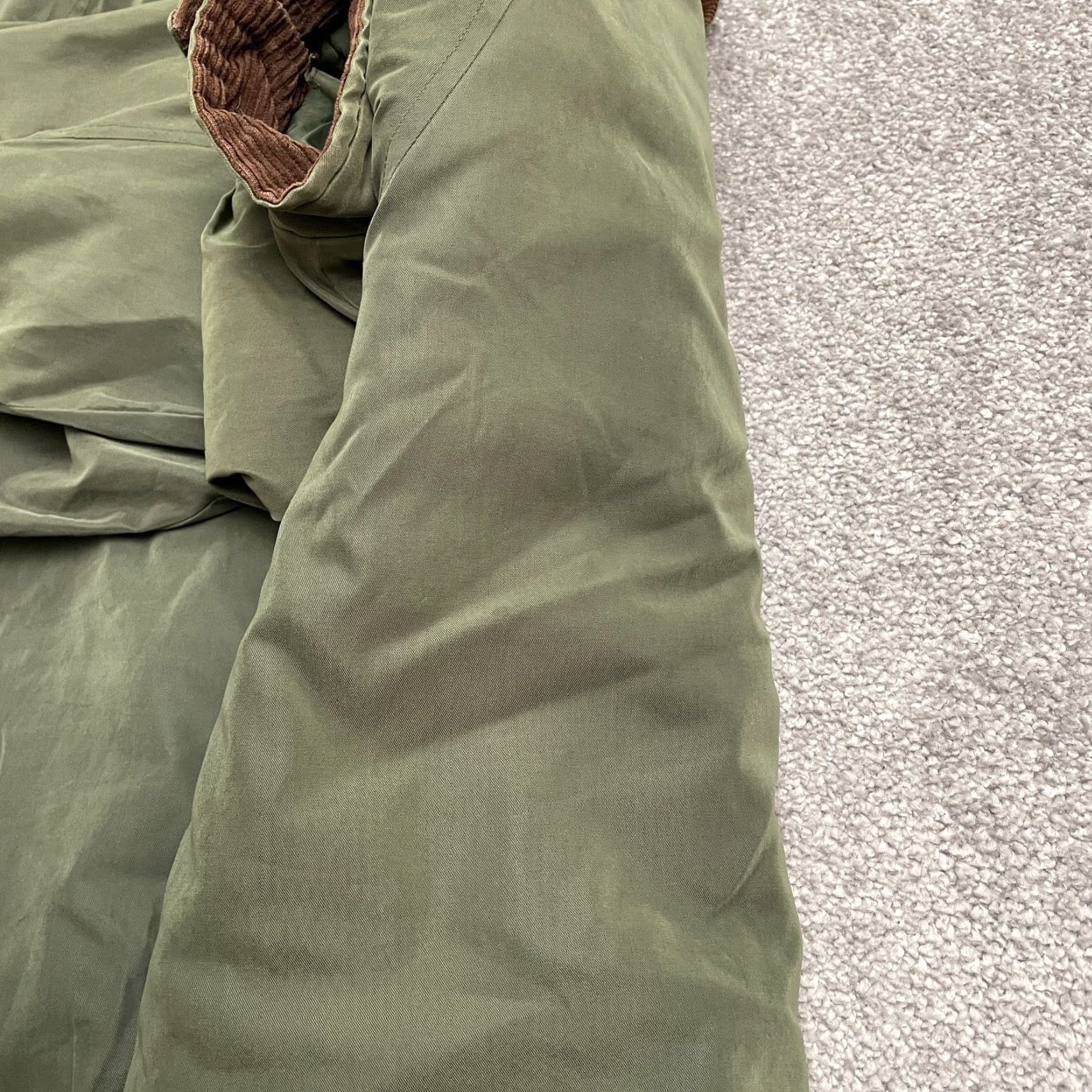 Vintage Split-Rail Thermolite Insulated Outdoor Hunting Jacket Mens Large Army Green Size US L / EU 52-54 / 3 - 5 Thumbnail