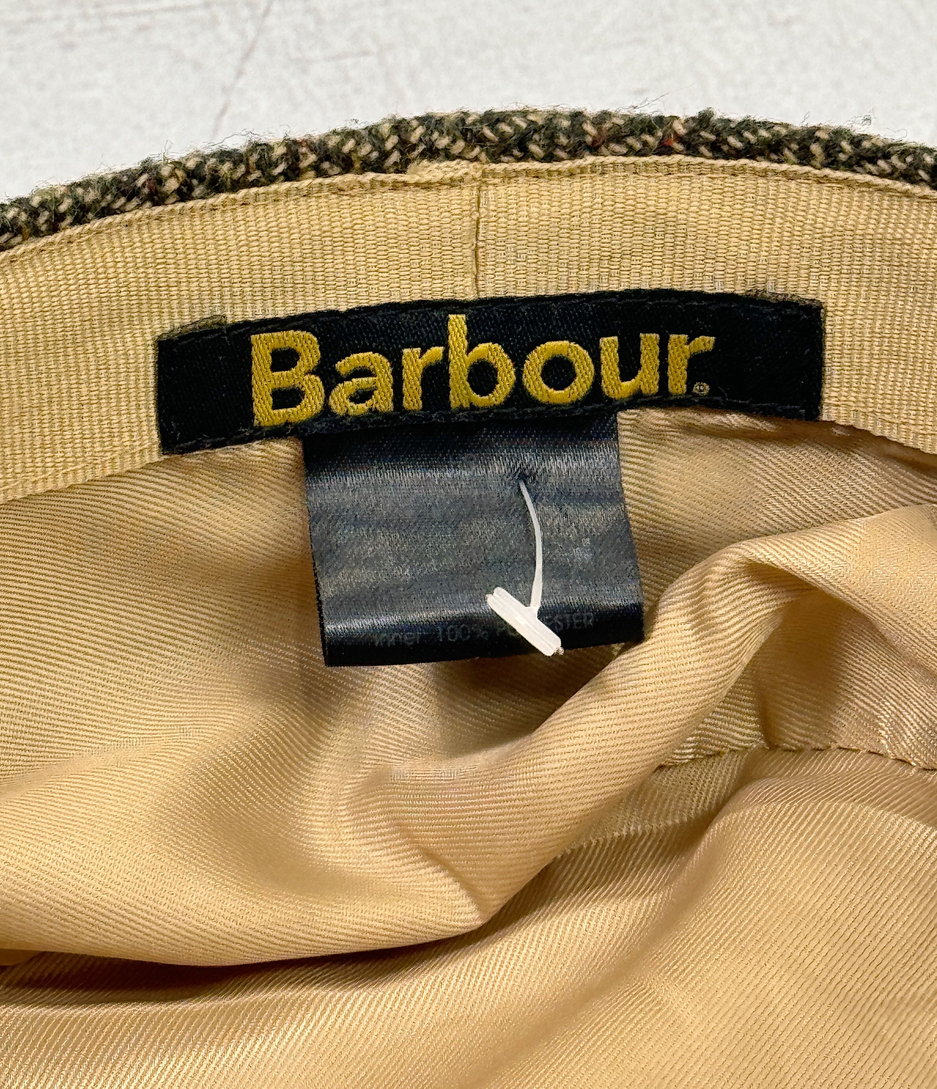 Barbour × Vintage Barbour Tweed Flat Cap Size ONE SIZE - 9 Thumbnail