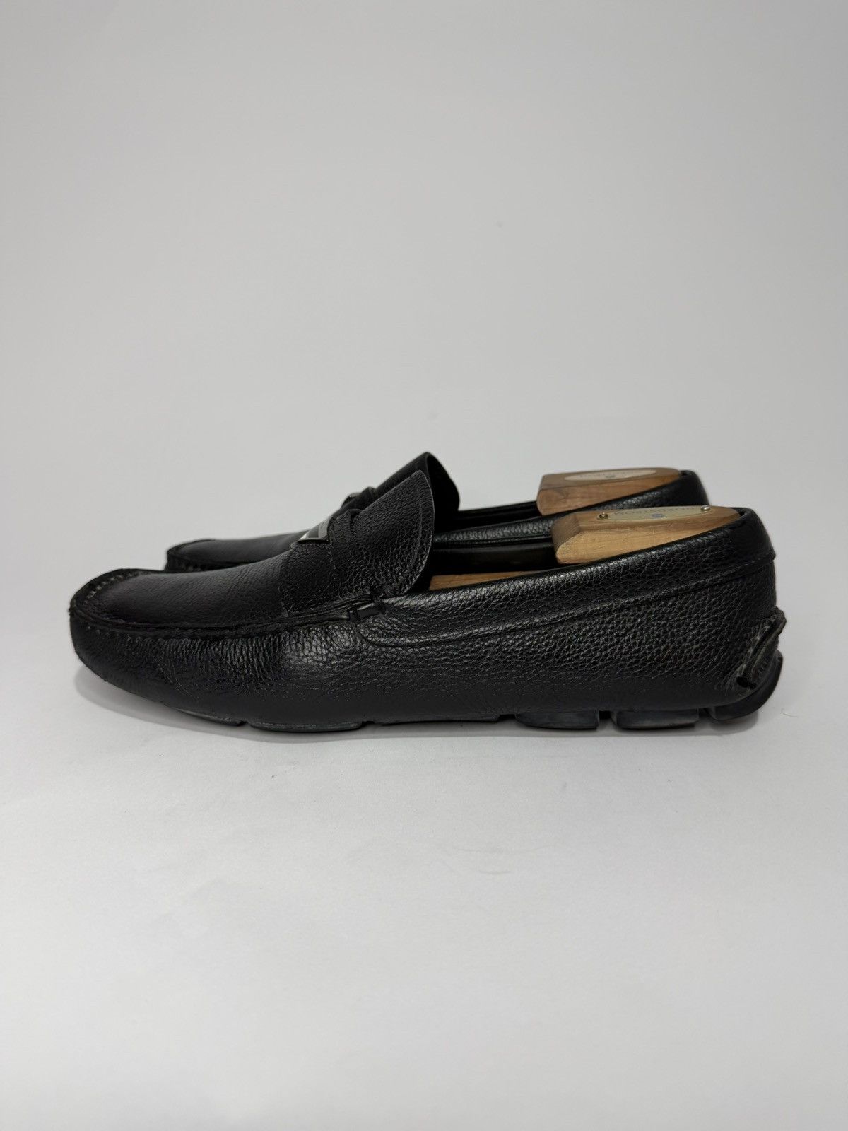 Prada Prada Black Leather Driver Loafer Size 7.5 UK/ 8.5 US/ 41 EU Size US 8.5 / EU 41-42 - 1 Thumbnail