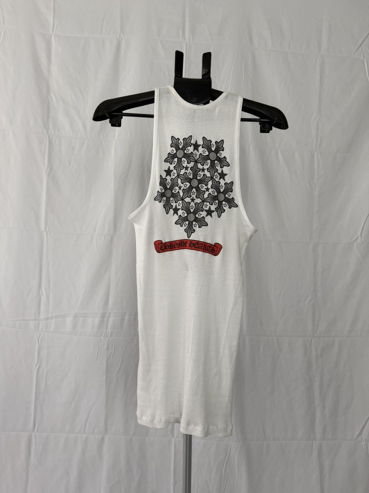 Chrome Hearts Ninja Star Star-Cross Tank Top - L - White