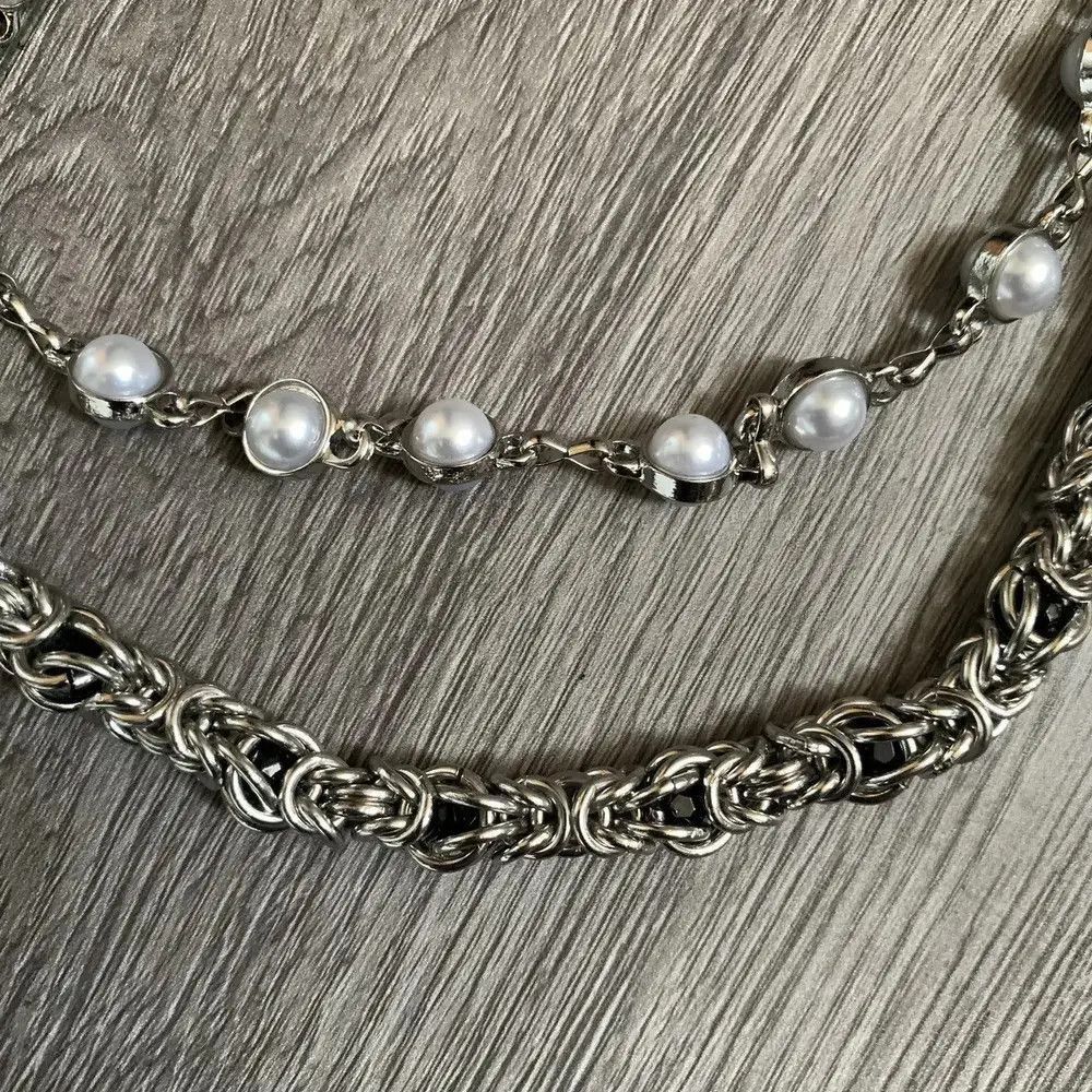 Japanese Brand 2 Layer Natural Echo Pearled Wallet Chain Size ONE SIZE - 5 Thumbnail