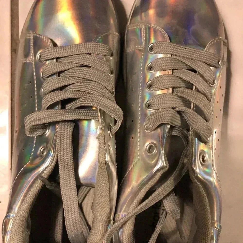 Designer Stylish Holographic Sneakers Size US 8 / IT 38 - 2 Thumbnail