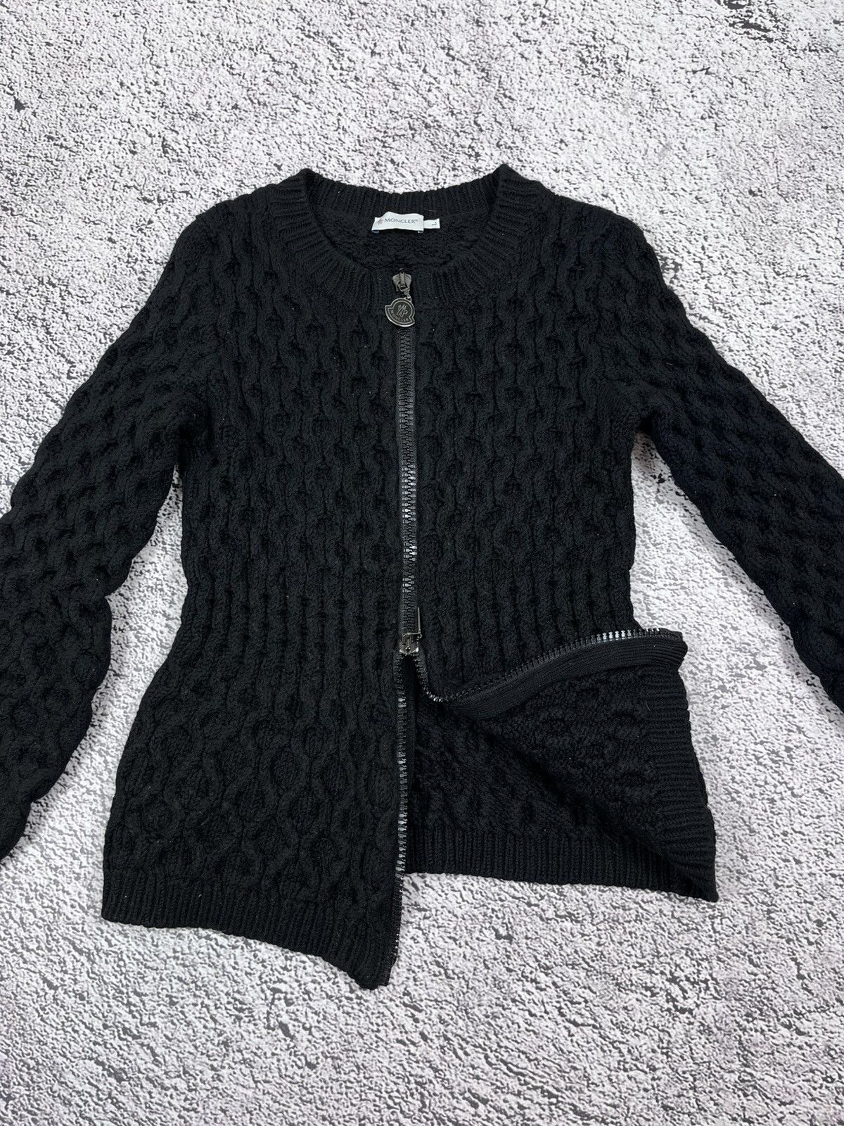 Moncler Moncler Maglione Tricot Alla Coreana Heavy Cable Knit Size L / US 10 / IT 46 - 3 Thumbnail