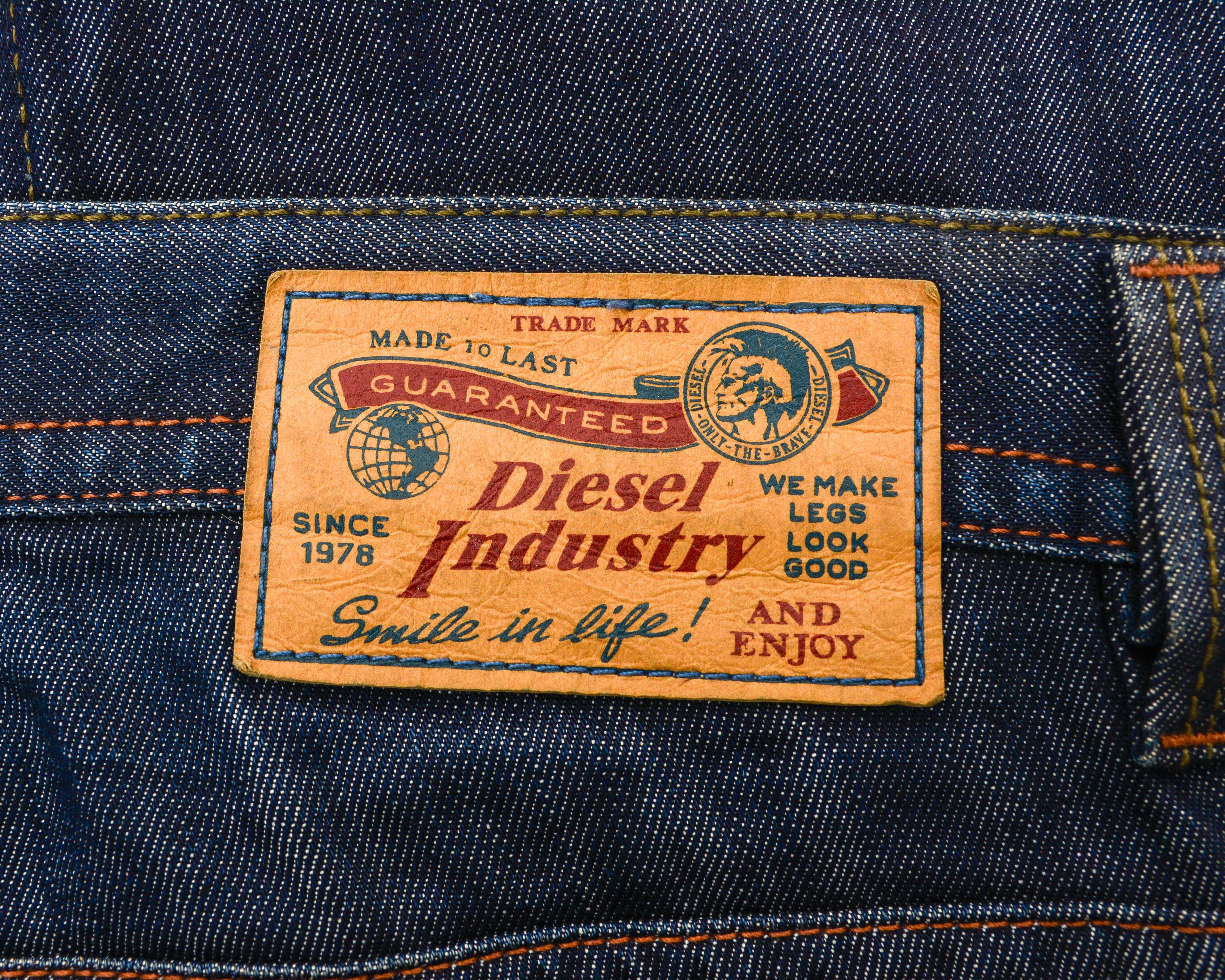 Diesel Thavar W31 L32 Slim Skinny Jeans 0880G Raw unwashed Indigo Size US 31 - 5 Thumbnail