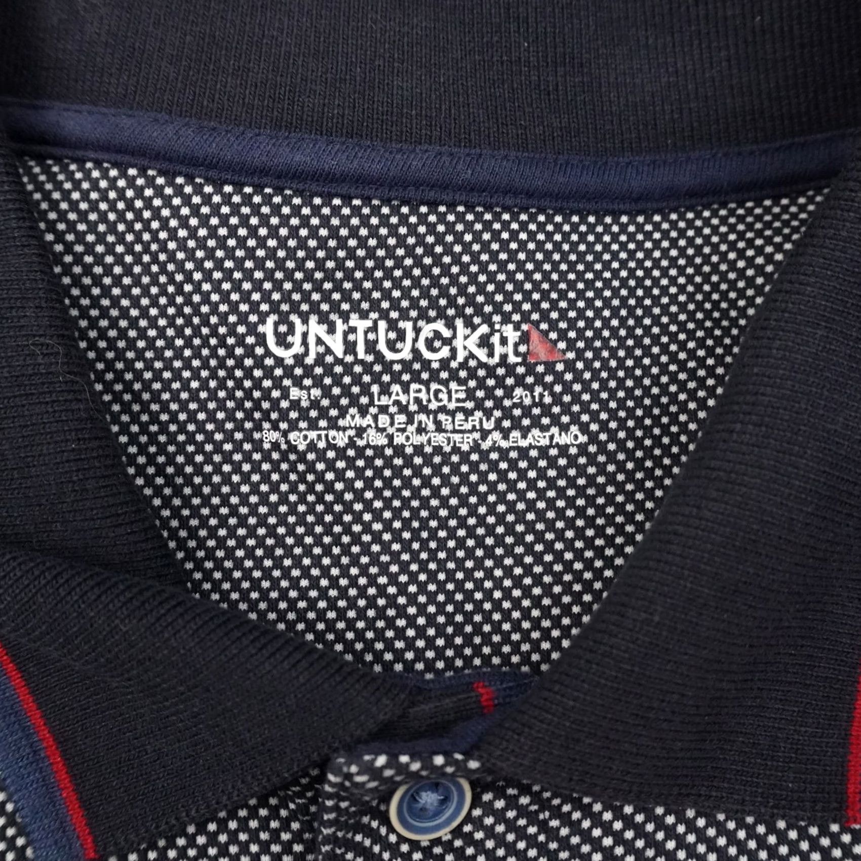 UNTUCKit UNTUCKit Polo Shirt Men L Multicolor Long Sleeve Collared Button Tee Shirt Size US L / EU 52-54 / 3 - 5 Thumbnail