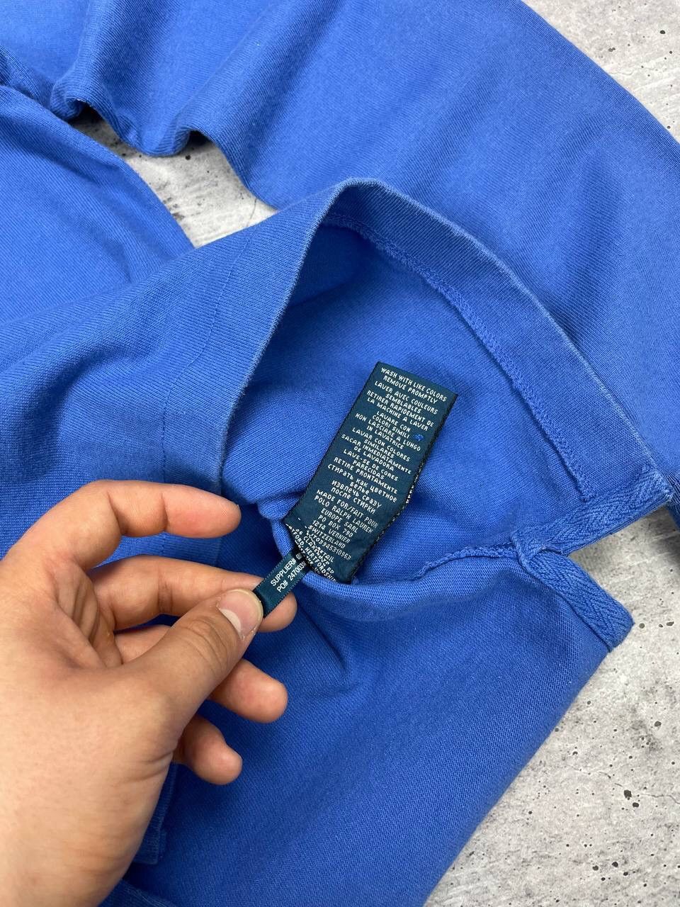Polo Ralph Lauren × Vintage Vintage Ralph Lauren Blue Big Logo Y2K Longsleeve Sweatshirt Size US S / EU 44-46 / 1 - 15 Thumbnail