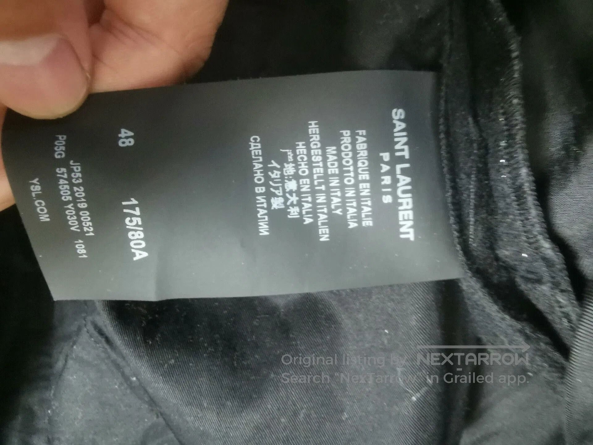 Saint Laurent Paris Saint Laurent Black Wool Trousers Size 48. Size US 32 / EU 48 - 5 Thumbnail