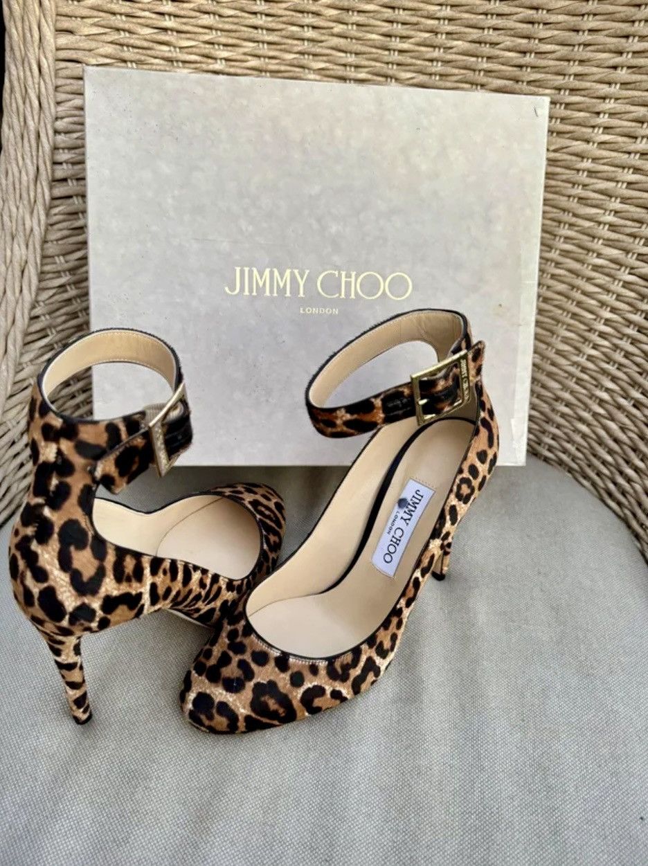 Jimmy Choo Jimmy Choo Helena - Pony-Style Calfskin Pumps Size US 8 / IT 38 - 3 Thumbnail