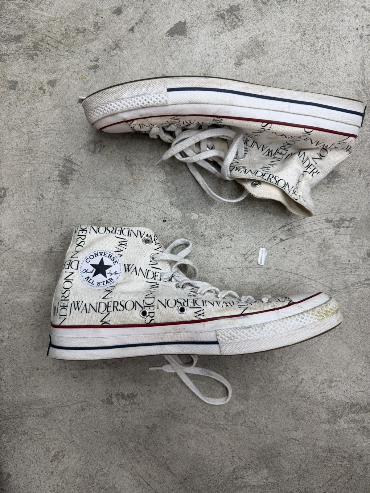 JW Anderson RARE SAMPLE JW Anderson Converse High Top White Size US 10.5 / EU 43-44 - 1 Thumbnail