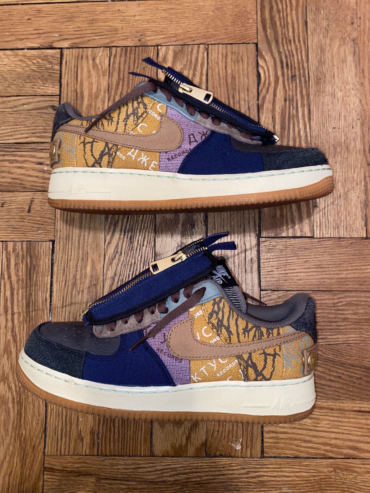 Pre-owned Nike X Travis Scott Air Force 1 Low Cactus Jack (size 8) Shoes In Multicolor