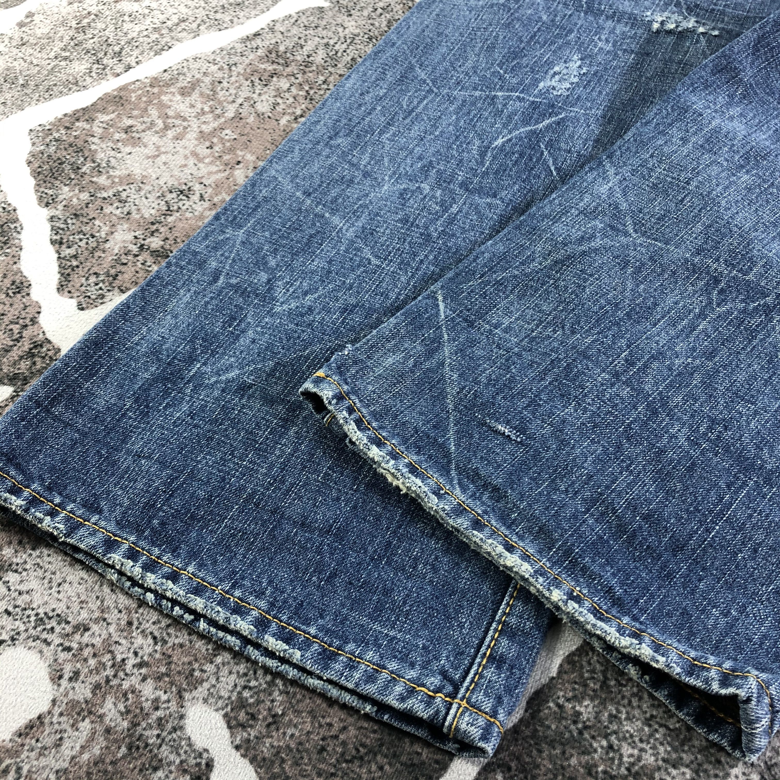 Japanese Brand Co&Lu Jeans Ripped Denim KJ2368 Size US 26 / EU 42 - 6 Thumbnail