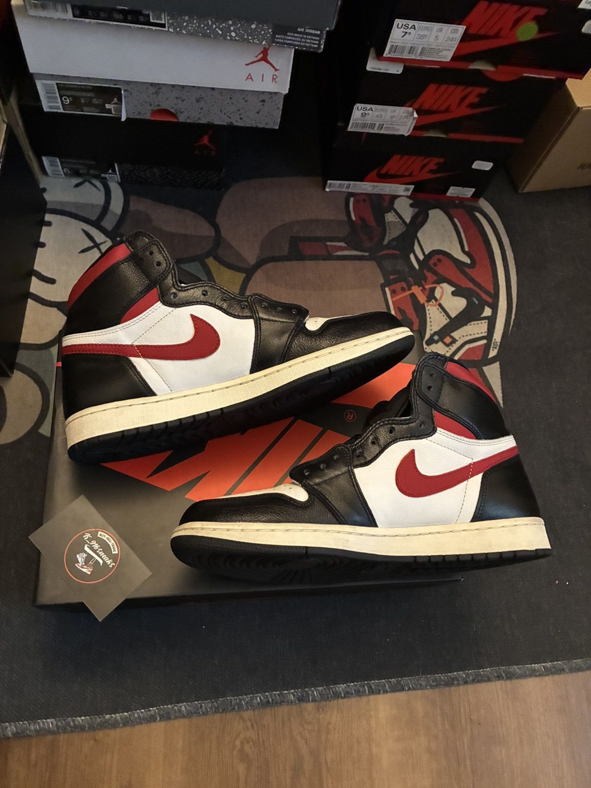 Jordan Brand Jordan 1 black gym red Size US 10 / EU 43 - 3 Thumbnail