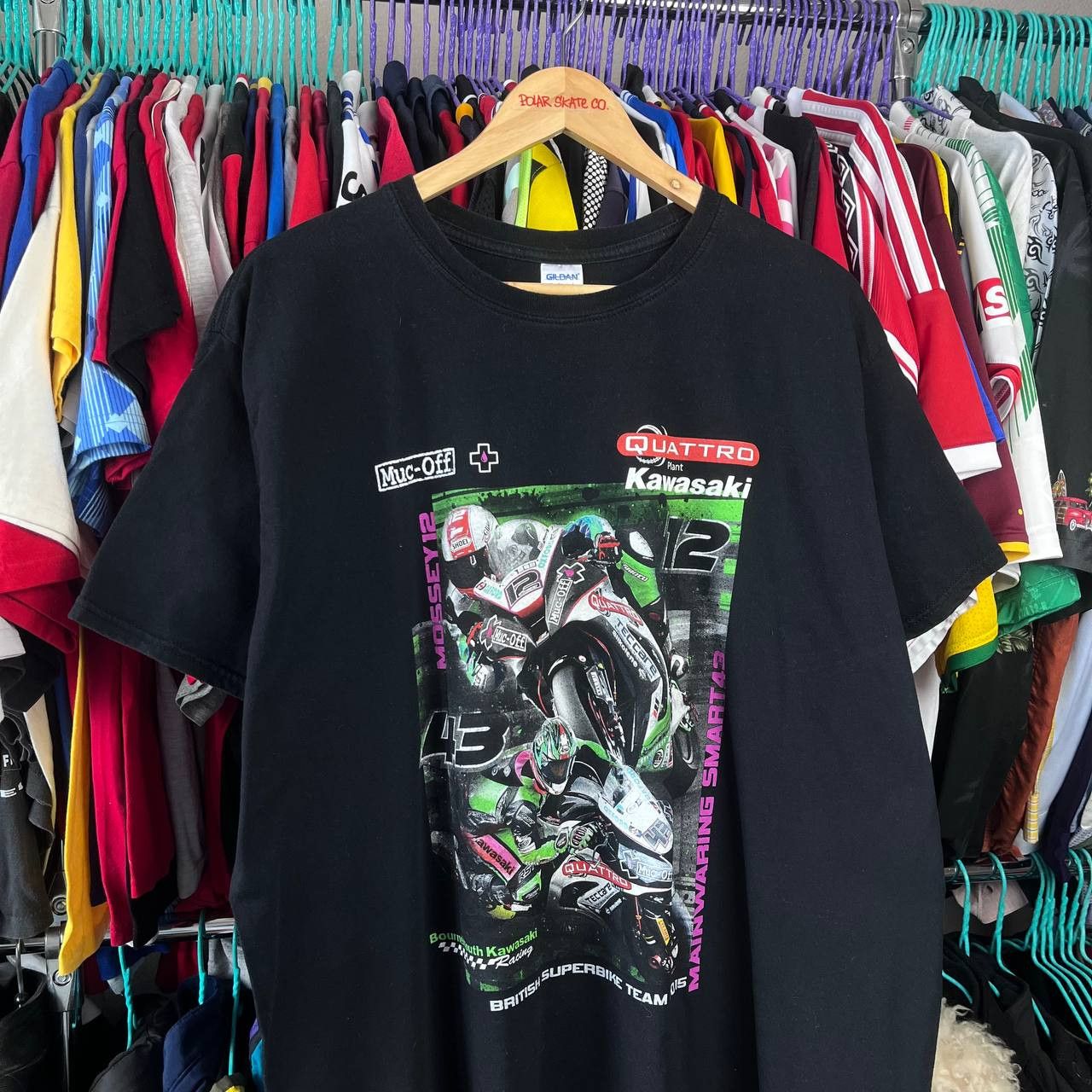 Gildan Kawasaki British Superbike Team 2015 Moto Racing Tshirt Size US XXL / EU 58 / 5 - 1 Thumbnail