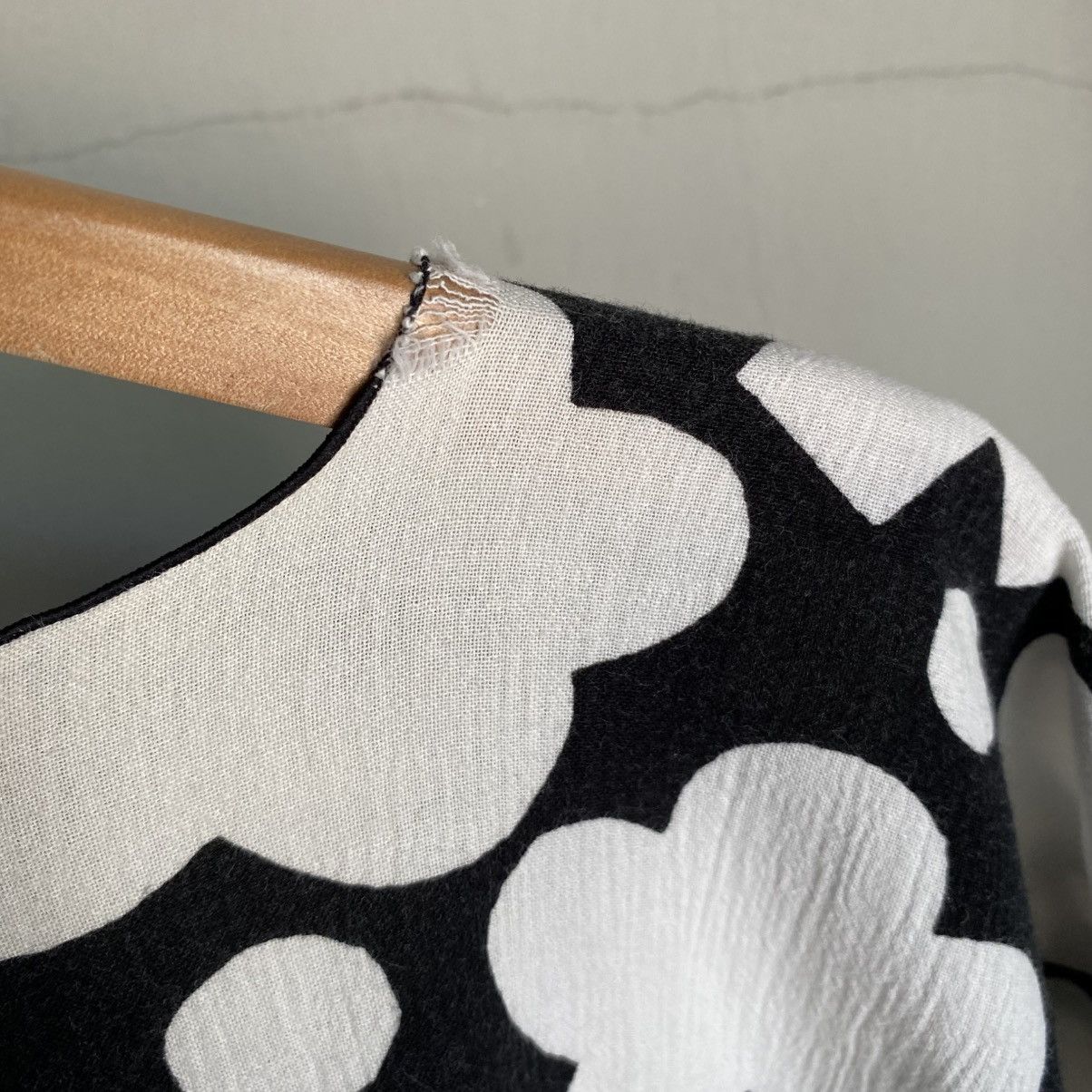 SOU SOU S O U . S O U Black and White Geometric Print Loose Blouse Size L / US 10 / IT 46 - 7 Thumbnail