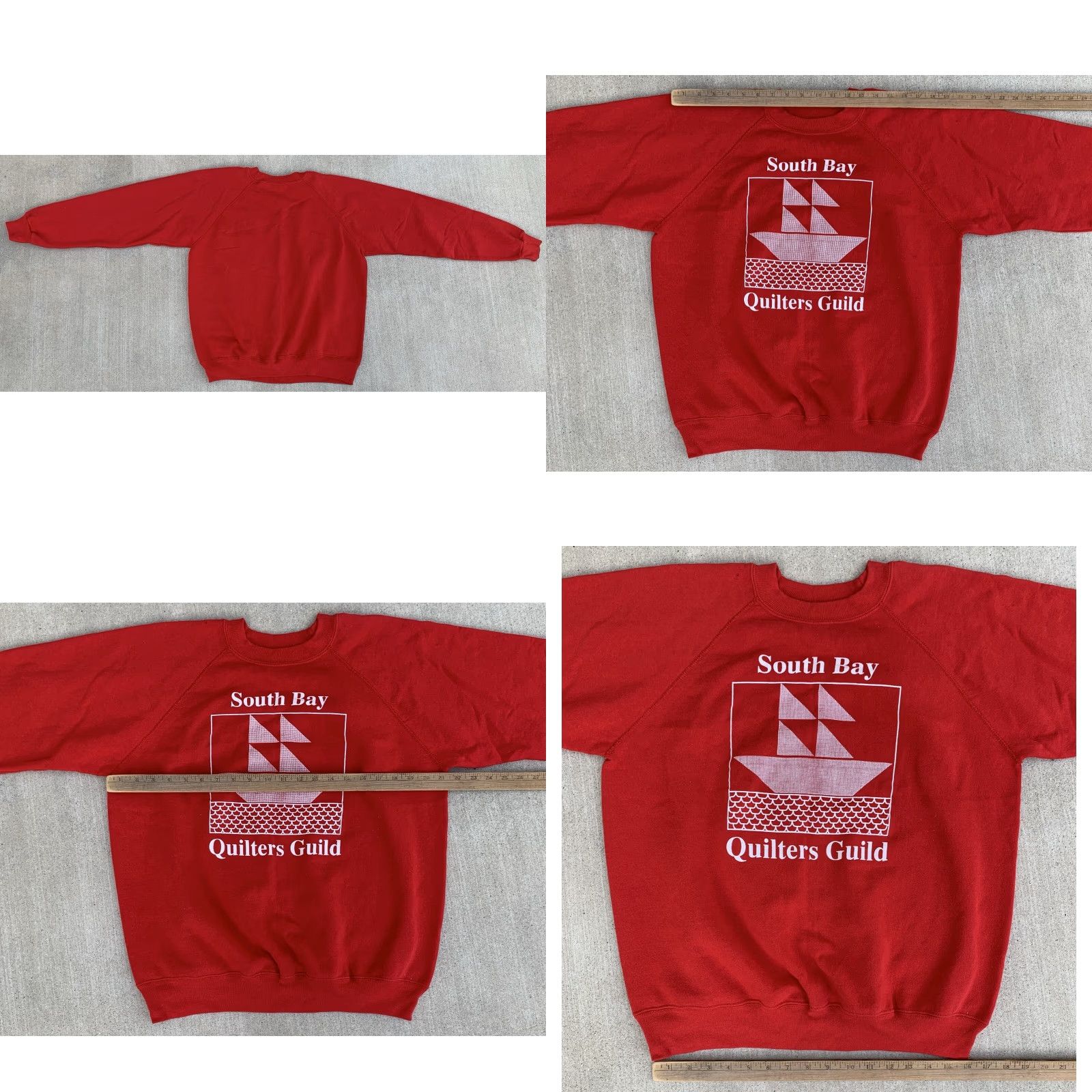 Hanes VINTAGE Hanes Raglan Graphic Sweatshirt Shirt Pullover Mens L Red USA Made In USA Graphic Print Size US L / EU 52-54 / 3 - 10 Thumbnail