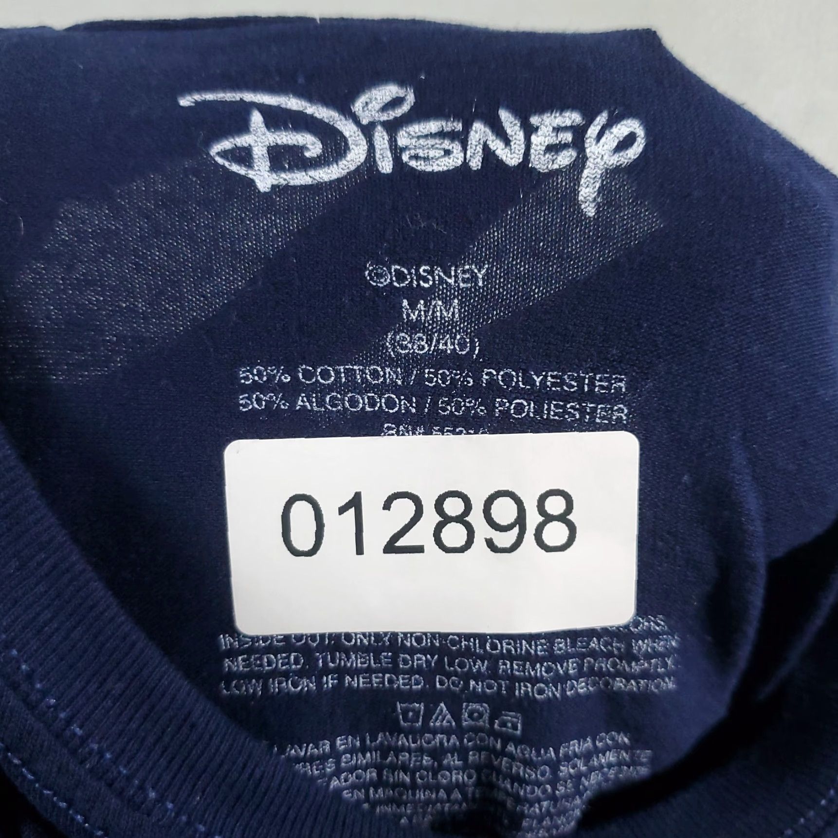 Disney Disney Mickey Mouse & Friends Navy Blue T-Shirt Adult Medium Short Sleeve Crew Neck Mens Womens Universal Cotton Blend Logo Size US M / EU 48-50 / 2 - 7 Thumbnail