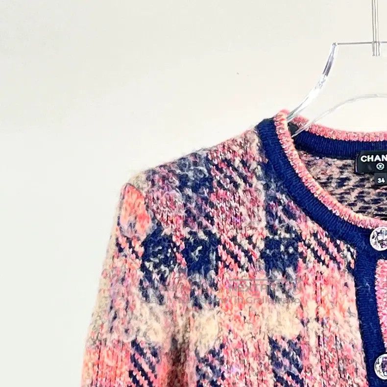 Chanel Chanel 22A colourful cashmere knitted cardigan jacket Size XXS / US 00 / IT 34 - 4 Thumbnail