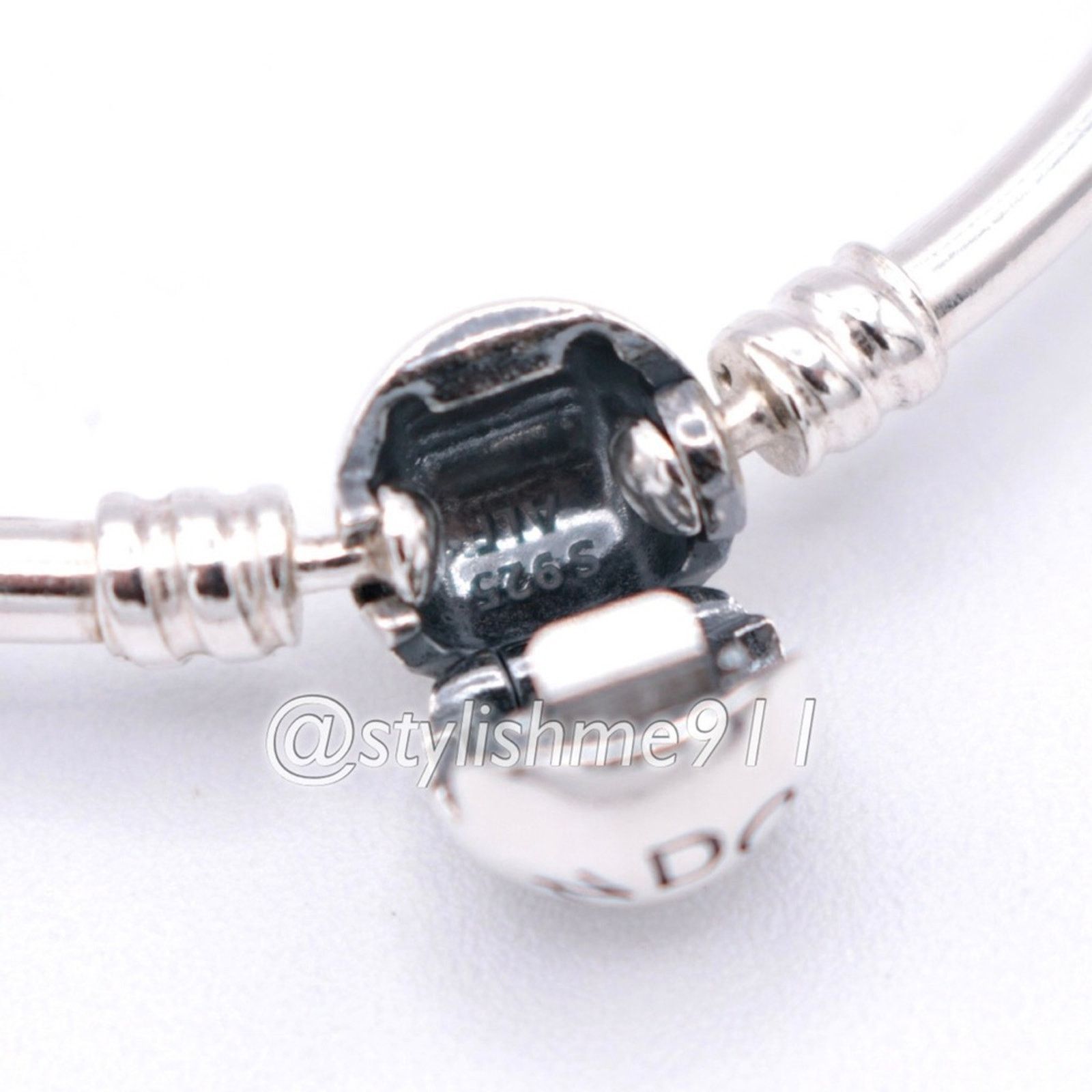 pandora Authentic PANDORA Bangle Bracelet with Pandora Clasp Size ONE SIZE - 7 Thumbnail