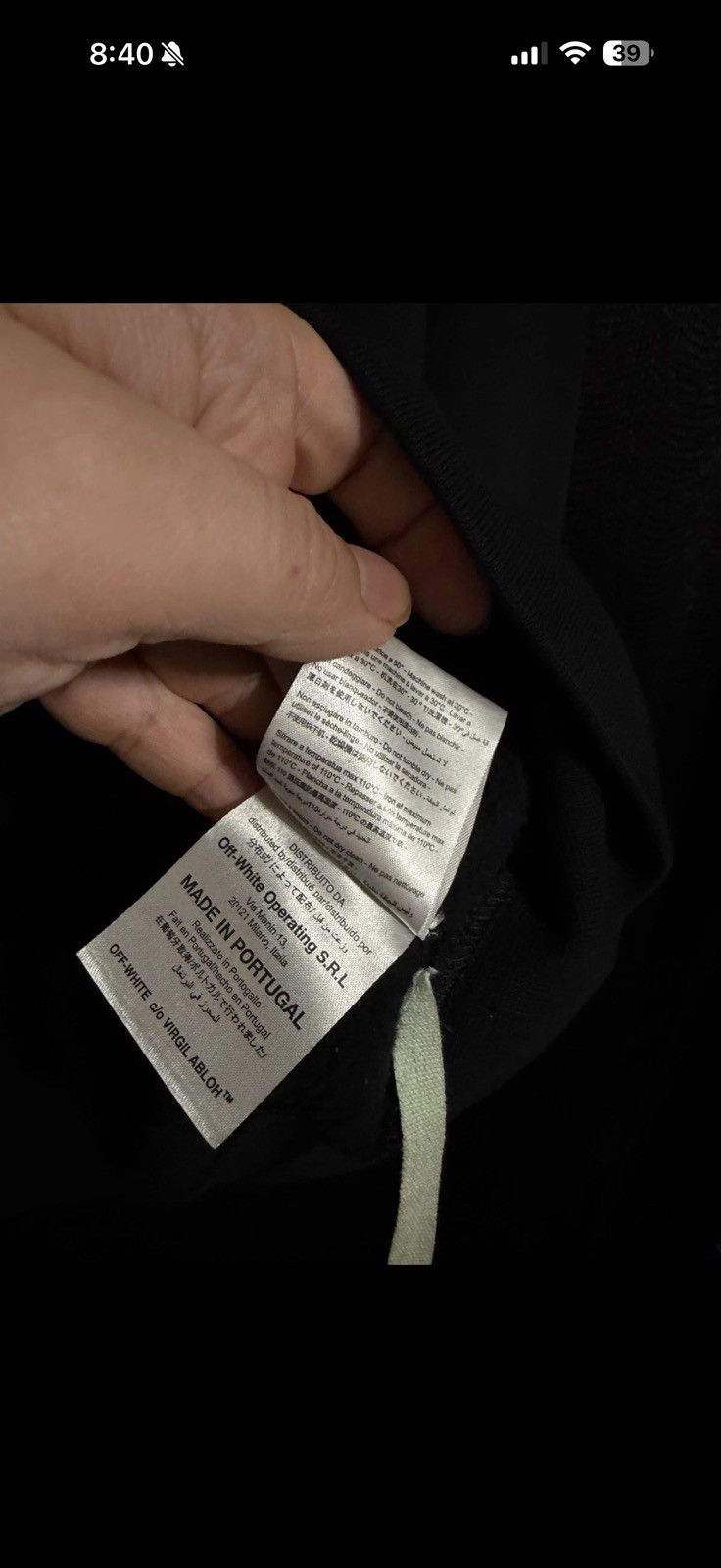 Off-White Mirror Skeleton Hoodie Black Size US M / EU 48-50 / 2 - 8 Thumbnail