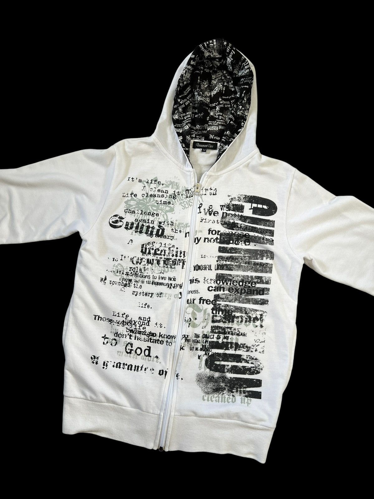 Japanese Brand × Seditionaries Beaumont Carr 🇯🇵 Anarchy Poem Zipper Hoodie Size US S / EU 44-46 / 1 - 5 Thumbnail