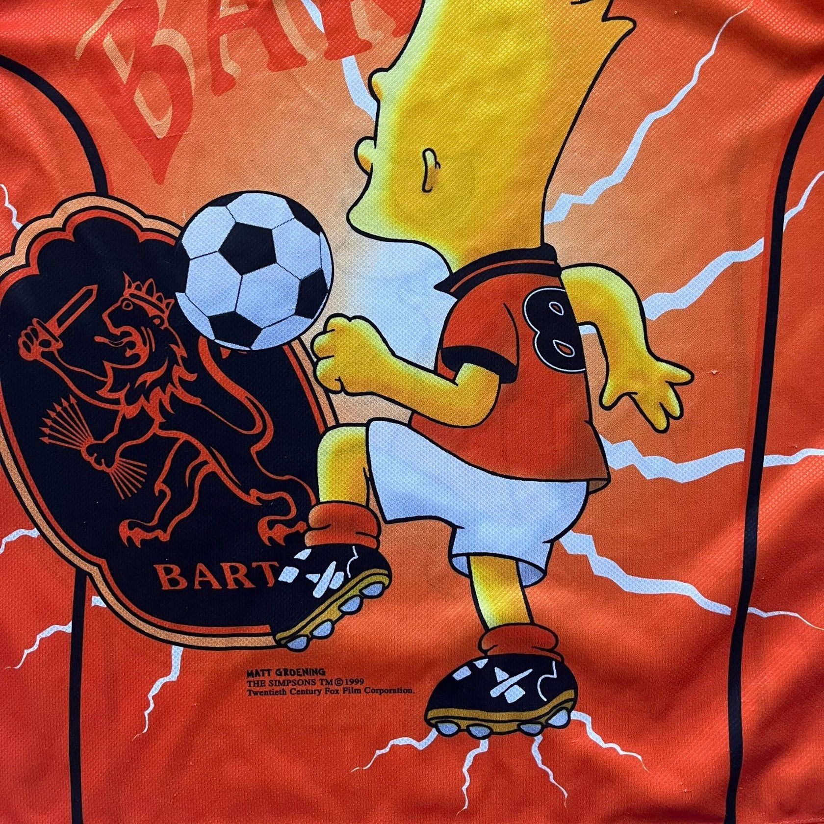 The Simpsons The Simpsons Bart World Cup Netherlands 1999 Tee Size US XL / EU 56 / 4 - 4 Thumbnail