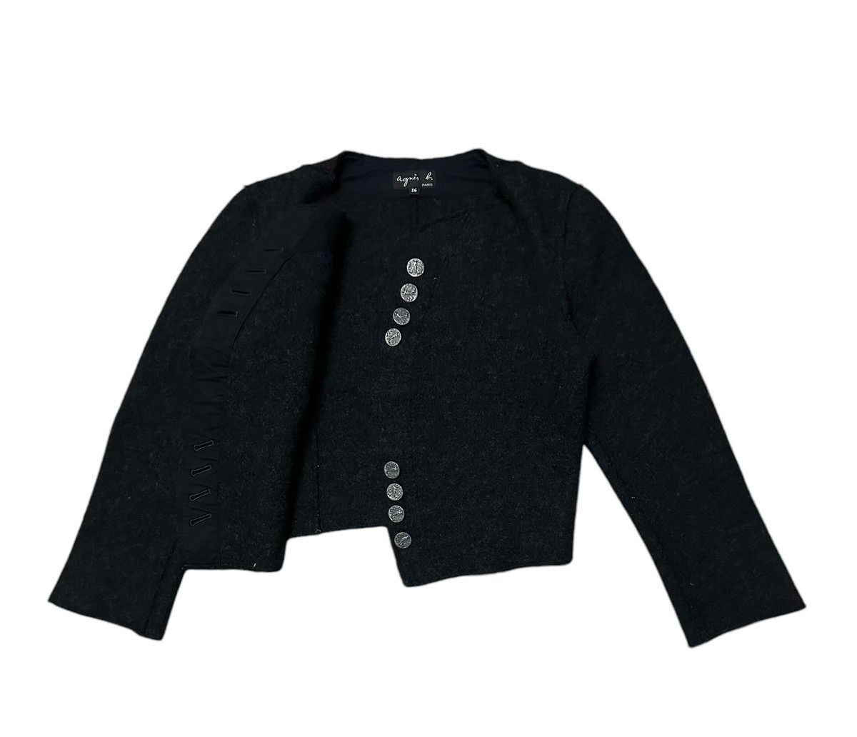 Agnes B cropped wool jacket