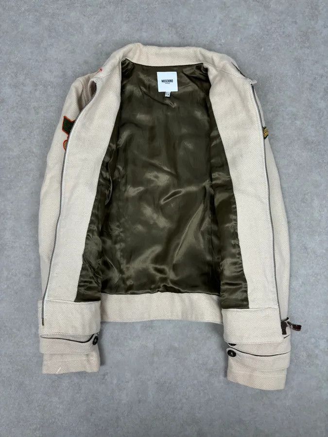 Moschino 2000s Moschino Beige Cropped Patchwork Bondage Jacket Size US S / EU 44-46 / 1 - 7 Thumbnail