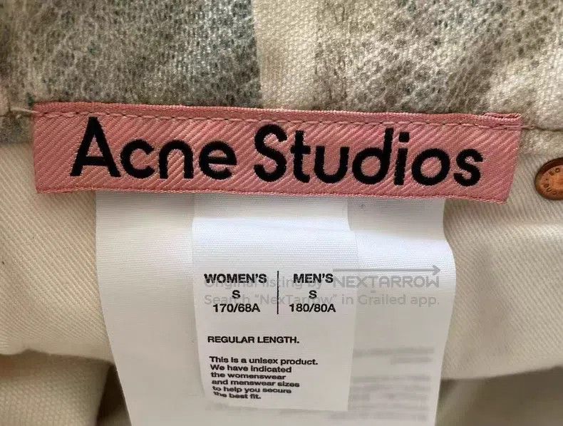 Acne Studios Acne Studios size S Lace Pearl Chain 3D Print Loose Low Ri Size US 27 - 3 Thumbnail